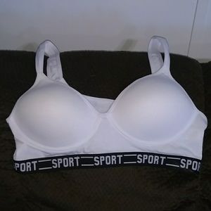 White sports bra